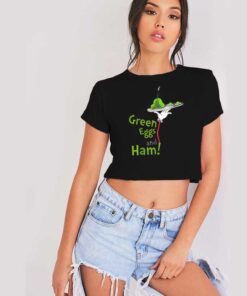 Dr Seuss Green Eggs and Ham Food Crop Top Shirt