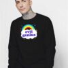 Evil Genius Colorful Rainbow Cloud Sweatshirt