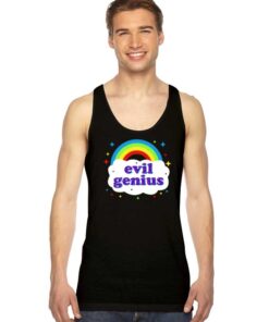 Evil Genius Colorful Rainbow Cloud Tank Top