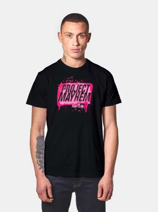 Fight Club Project Mayhem Bloody Logo T Shirt