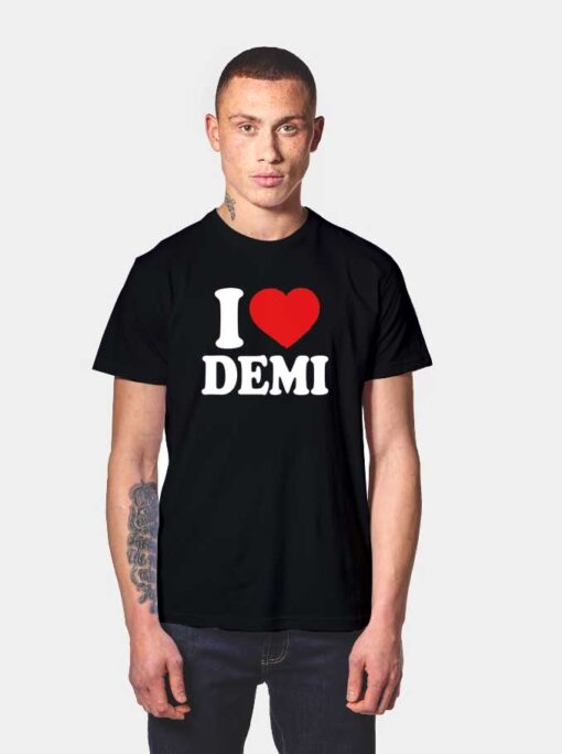 I Love Demi Lovato Logo T Shirt