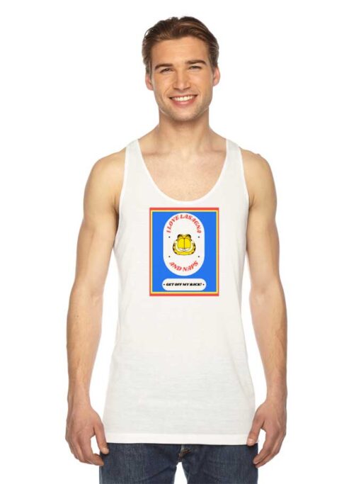 I Love Lasagna And Naps Garfield Tank Top