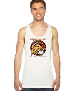 Japanese Bitcoin Pizza Day Tank Top