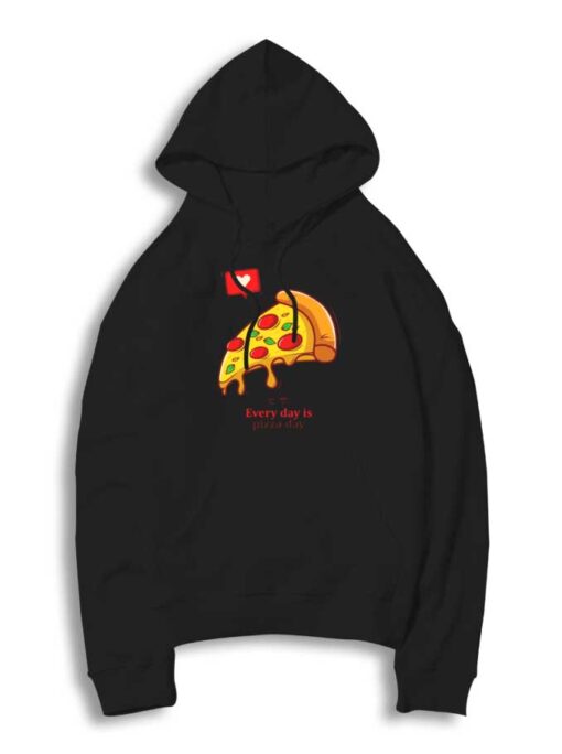 Japanese Everyday Is Pizza Day Love Emoji Hoodie