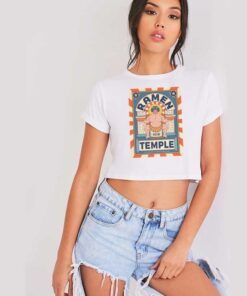 Japanese Ramen Temple Sumo Man Crop Top Shirt