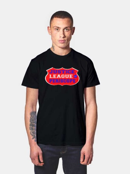 Justice League Periscope Logo T Shirt