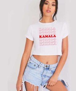 Kamala Harris Red Word Crop Top Shirt