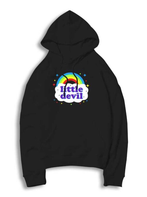 Little Devil Colorful Rainbow Cloud Hoodie