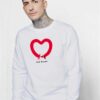 Love Yourself Long Dog Heart Sweatshirt