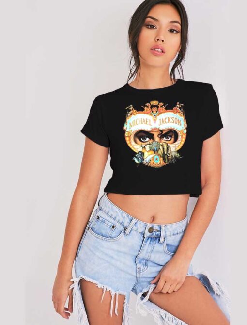 Michael Jackson Dangerous Eyes Crop Top Shirt