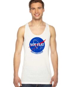 Nasa Not Flat We Checked Logo Tank Top