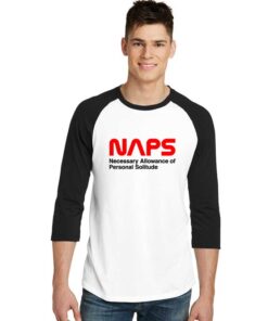 Necessary Allowance of Personal Solitude Nasa Raglan Tee