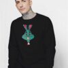 Oldschool Beat Death Row Zombie Rabbit Sweatshirt