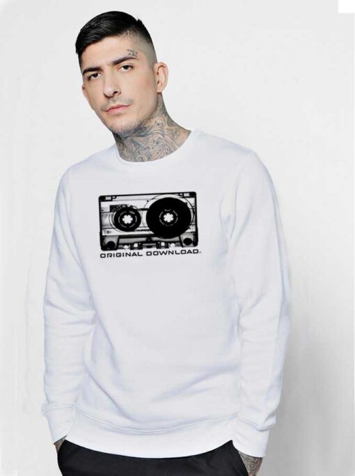 Original Download Retro Cassete Tape Sweatshirt