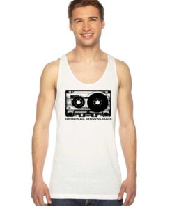 Original Download Retro Cassete Tape Tank Top