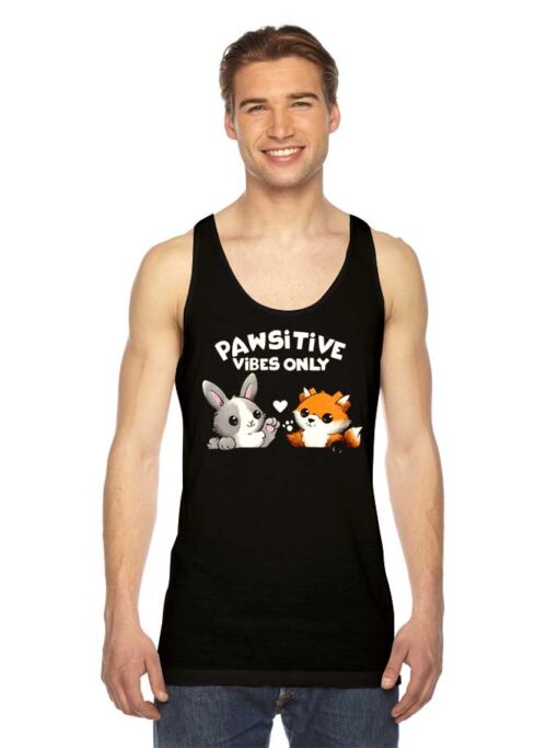 Pawsitive Vibes Only Furry Animal Tank Top