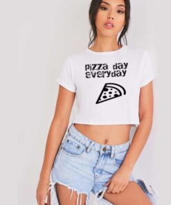 Pizza Day Everyday Pizza Slice Crop Top Shirt