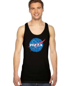 Pizza Nasa Blue Logo Tank Top