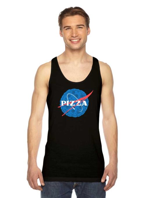 Pizza Nasa Blue Logo Tank Top