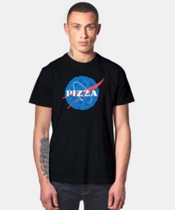 Pizza Nasa Blue Logo T Shirt