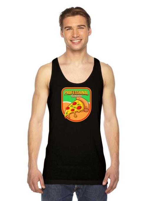 Professional Pizza Eater Badge Tank Top