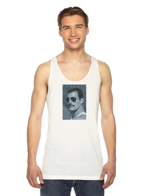 Queen Freddie Mercury In Shades Photo Tank Top