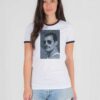 Queen Freddie Mercury In Shades Photo Ringer Tee