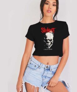 Slipknot Skull The Gray Chapter Crop Top Shirt