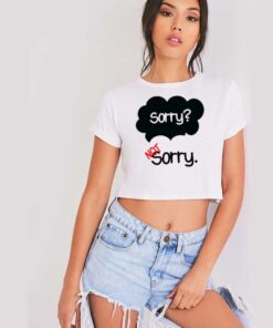 Sorry Not Sorry Demi Lovato Crop Top Shirt