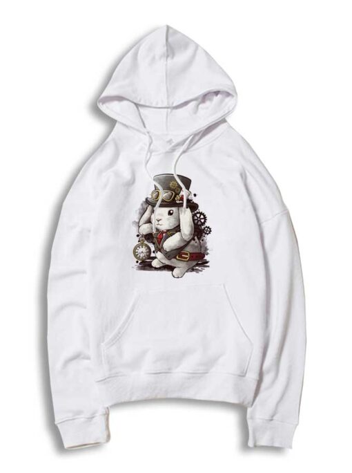 Steampunk White Rabbit Magician Hoodie