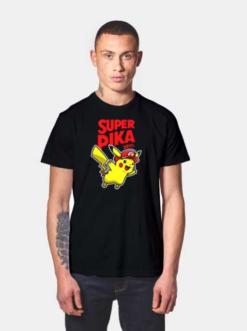 Super Pika Bros Anime Mashup T Shirt