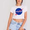 The Mando Race Nasa Logo Crop Top Shirt