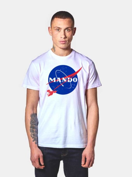 The Mando Race Nasa Logo T Shirt