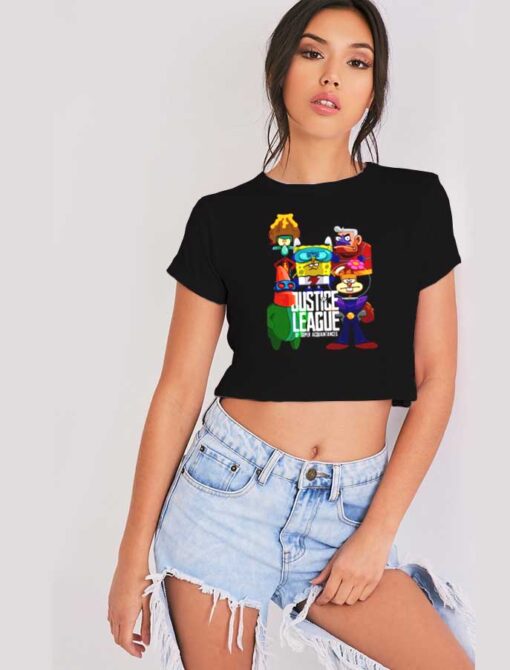 The Super Acquaintances Justice League Crop Top Shirt