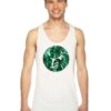 Tropical Palm Leaves Shape Logo Tank Top