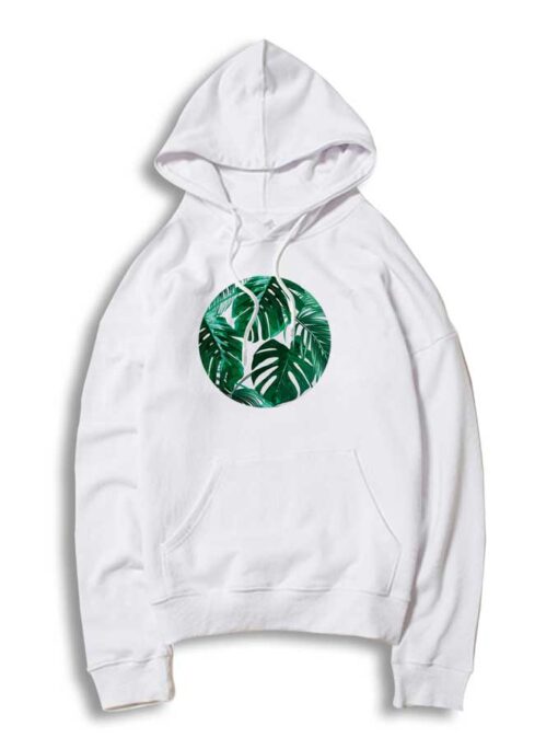 Tropical Palm Leaves Shape Logo Hoodie