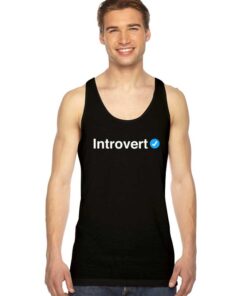 Verified Introvert Blue Checklist Tank Top