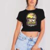 Vintage Arcade Wigard Retro Game Crop Top Shirt