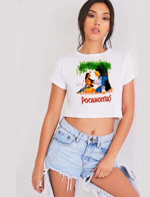 Vintage Disney Pocahontas Movie Crop Top Shirt