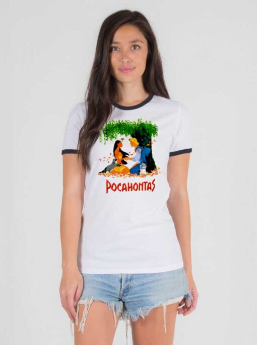 Vintage Disney Pocahontas Movie Ringer Tee