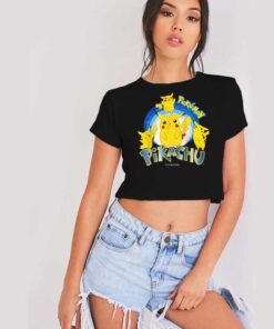 Vintage Pokemon Pikachu Cute Crop Top Shirt