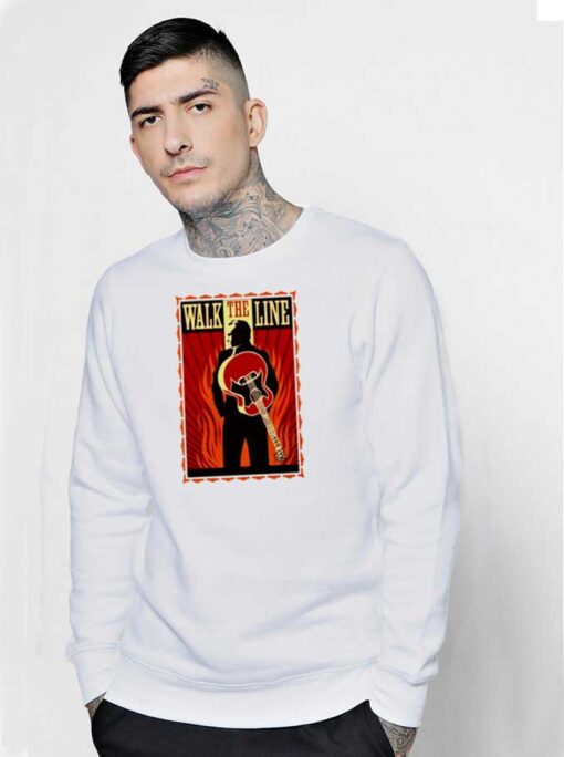 Walk The Line Vintage Guitar Sweatshirt