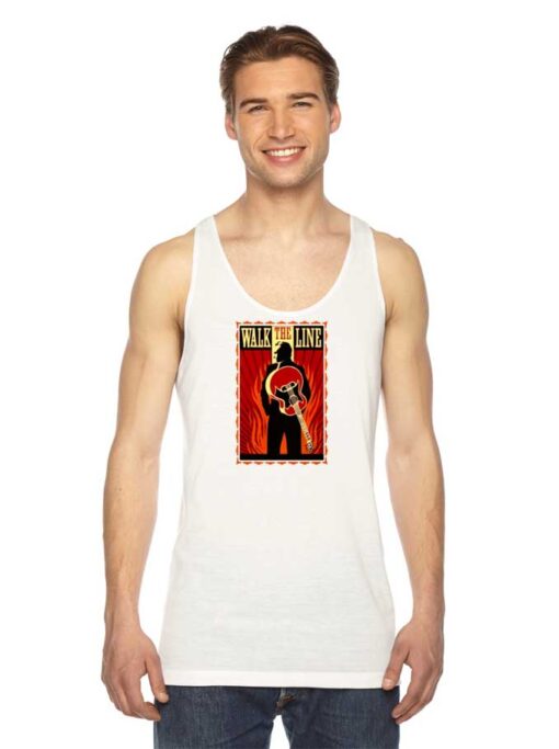 Walk The Line Vintage Guitar Tank Top