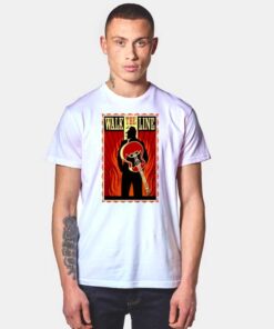 Walk The Line Vintage Guitar T Shirt