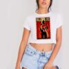 Walk The Line Vintage Guitar Crop Top Shirt