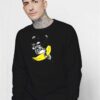 Astronaut Banana Spaceship Sweatshirt