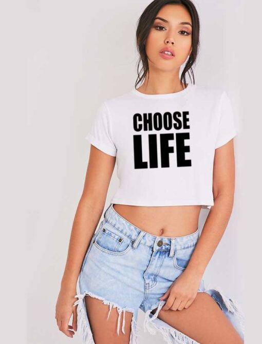 Georges Michael Choose Life Crop Top Shirt