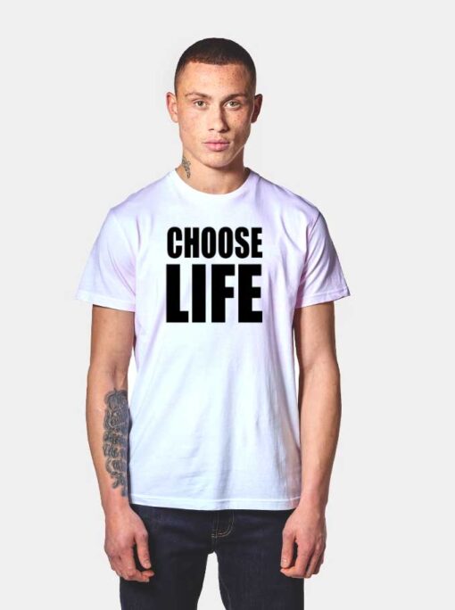 Georges Michael Choose Life T Shirt