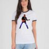 Georges Michael USA Guitar Ringer Tee