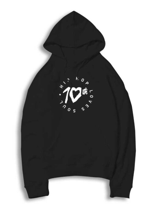 Hip Hop Loves Soul 10th Anniversary Logo Hoodie